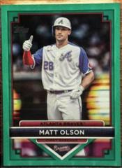Matt Olson [Green] #31 Baseball Cards 2023 Topps Flagship Collection Prices