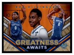 Rob Dillingham [Orange Refractor] #GA-17 Basketball Cards 2023 Bowman Best University Greatness Awaits Prices