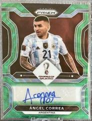 Angel Correa [Green Wave] #S-ANC Soccer Cards 2022 Panini Prizm World Cup Signatures Prices