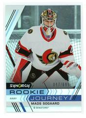 Mads Sogaard #RJ-14 Hockey Cards 2022 Upper Deck Synergy Rookie Journey Away Prices