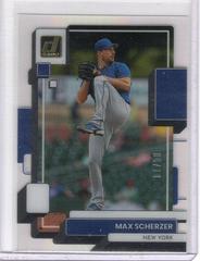 Max Scherzer [Gold] #49 Baseball Cards 2022 Panini Chronicles Clearly Donruss Prices