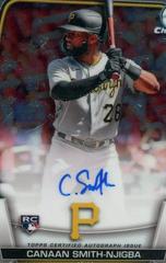 Canaan Smith Njigba Baseball Cards 2023 Bowman Chrome Rookie Autographs Prices