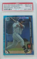 Michael Conforto [Blue Refractor] Baseball Cards 2015 Bowman Chrome Prospects Prices