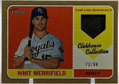 Whit Merrifield [High Number Gold] Baseball Cards 2018 Topps Heritage Clubhouse Collection Relics Prices
