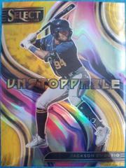 Jackson Chourio [Gold] Baseball Cards 2023 Panini Select Unstoppable Prices