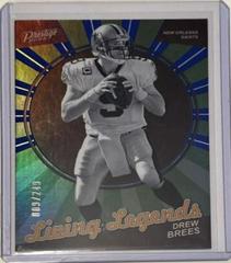 Drew Brees [Blue] #LL-16 Football Cards 2023 Panini Prestige Living Legends Prices