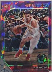 Trae Young [Purple Cracked Ice] #1 Basketball Cards 2019 Panini Hoops Premium Stock Prices