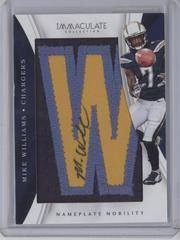 Mike Williams [Patch Autograph] Football Cards 2017 Panini Immaculate Collection Prices