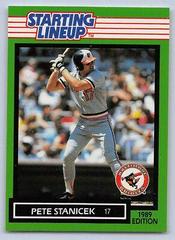 Pete Stanicek Baseball Cards 1989 Kenner Starting Lineup Prices
