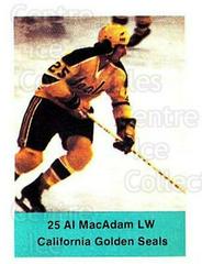 Al MacAdam Hockey Cards 1974 NHL Action Stamps Prices
