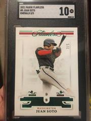Juan Soto [Emerald] #8 Baseball Cards 2021 Panini Flawless Prices