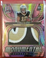 Chris Olave [Neon Pink] #MME-COL Football Cards 2022 Panini Spectra Monumental Memorabilia Prices