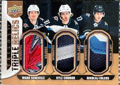 Mark Scheifele, Kyle Connor, Nikolaj Ehlers #TR-SEC Hockey Cards 2022 Upper Deck Trilogy Triple Relics Prices