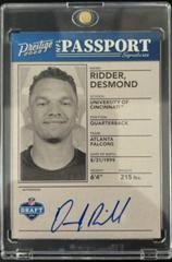 Desmond Ridder Football Cards 2022 Panini Prestige NFL Passport Signatures Prices