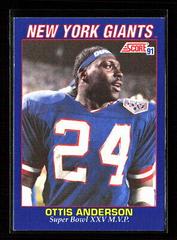 Ottis Anderson #B4 Football Cards 1991 Score Prices