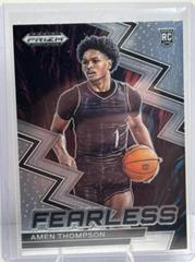 Amen Thompson #11 Basketball Cards 2023 Panini Prizm Draft Picks Fearless Prices