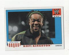 Kofi Kingston Wrestling Cards 2008 Topps Heritage IV WWE Prices