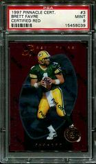Brett Favre [Red] #3 Football Cards 1997 Pinnacle Certified Prices