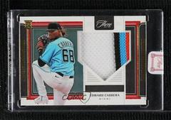 Edward Cabrera [Gold] #RJ-EC Baseball Cards 2022 Panini Three and Two Rookie Jerseys Prices