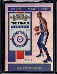 Al Horford [The Finals Ticket] #3 Basketball Cards 2019 Panini Contenders Prices