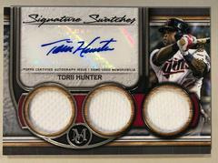 Torii Hunter #SWTRA-TH Baseball Cards 2023 Topps Museum Collection Signature Swatches Triple Relic Prices