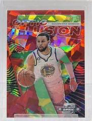 Stephen Curry [Red Cracked Ice] #4 Basketball Cards 2022 Panini Contenders Optic Illusion Prices
