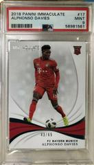 Alphonso Davies Soccer Cards 2018 Panini Immaculate Prices