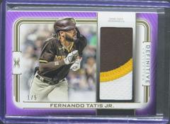 Fernando Tatis Jr. Baseball Cards 2023 Topps Definitive Patch Collection Prices