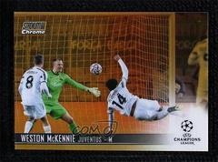 Weston McKennie [Gold Refractor] Soccer Cards 2020 Stadium Club Chrome UEFA Champions League Prices