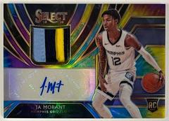 Ja Morant [Tie Dye] Basketball Cards 2019 Panini Select Rookie Jersey Autographs Prices