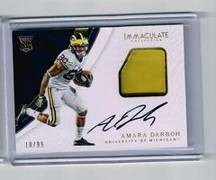 Amara Darboh [Patch Autograph] Football Cards 2017 Panini Immaculate Collection Prices