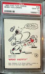 Bobo Holloman Baseball Cards 1963 Gad Fun Cards Prices
