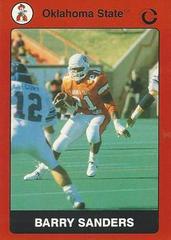 Barry Sanders #61 Football Cards 1991 Collegiate Collection Oklahoma State Prices