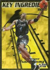Anfernee Hardaway [Gold] Basketball Cards 1997 Fleer Key Ingredients Prices