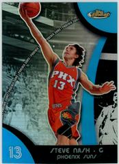 Steve Nash Blue Refractor #13 Basketball Cards 2007 Finest Prices