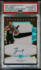 Tre Jones [Autograph Memorabilia Premium FOTL] #136 Basketball Cards 2020 Panini Crown Royale Prices