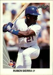 Ruben Sierra #257 Baseball Cards 1990 Leaf Prices