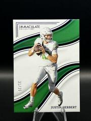 Justin Herbert [Blue] #29 Football Cards 2023 Panini Immaculate Collection Collegiate Prices