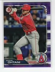 Shohei Ohtani [Purple] #34 Baseball Cards 2019 Bowman Prices