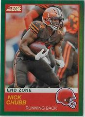 Nick Chubb [End Zone] Football Cards 2019 Panini Score Prices
