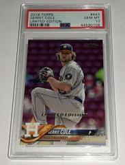 Gerrit Cole #443 Baseball Cards 2018 Topps Limited Edition Prices
