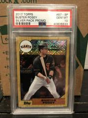 Buster Posey Baseball Cards 2017 Topps Silver Pack Promo Prices