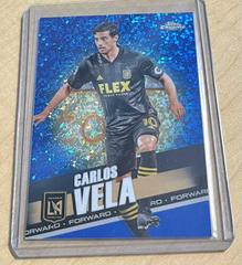 Carlos Vela [Blue Mini Diamond] #2 Soccer Cards 2022 Topps Chrome MLS Prices