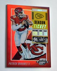 Patrick Mahomes II [Red] #48 Football Cards 2018 Panini Contenders Optic Prices