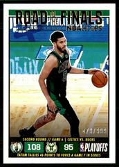 Jayson Tatum #66 Basketball Cards 2022 Panini Hoops Road to the Finals Prices