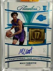 Max Christie #23 Basketball Cards 2022 Panini Flawless Championship Tag Autograph Prices