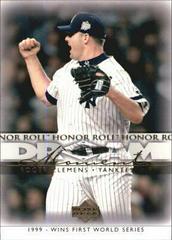 Roger Clemens #66 Baseball Cards 2002 Upper Deck Honor Roll Prices