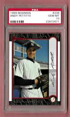 Andy Pettitte #238 Baseball Cards 1999 Bowman Prices