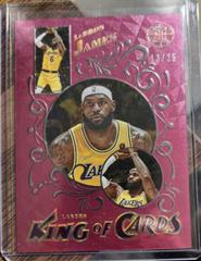 LeBron James [Pink] Basketball Cards 2021 Panini Illusions King of Cards Prices