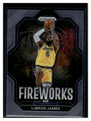LeBron James #10 Basketball Cards 2022 Panini Prizm Fireworks Prices